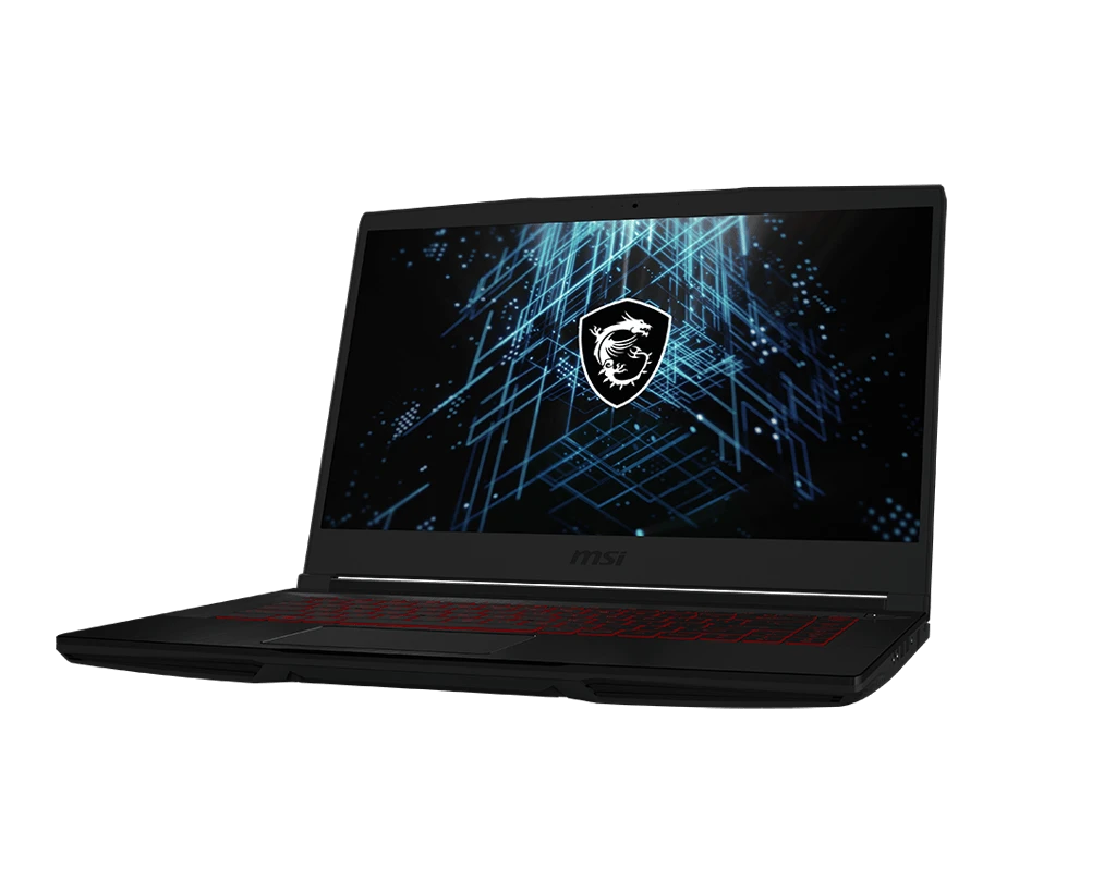 MSI GF63 Thin 11SC Intel® 11Th Gen Core™ I5-11400H، 8 جيجابايت DDR4، 256 جيجابايت NVMe® SSD، Nvidia® Geforce™ GTX 1650 4 جيجابايت GDDR5، 15.6 بوصة IPS 1920 × 1080 (FHD) 60 هرتز 25 مللي ثانية، Windows 11 Home - أسود