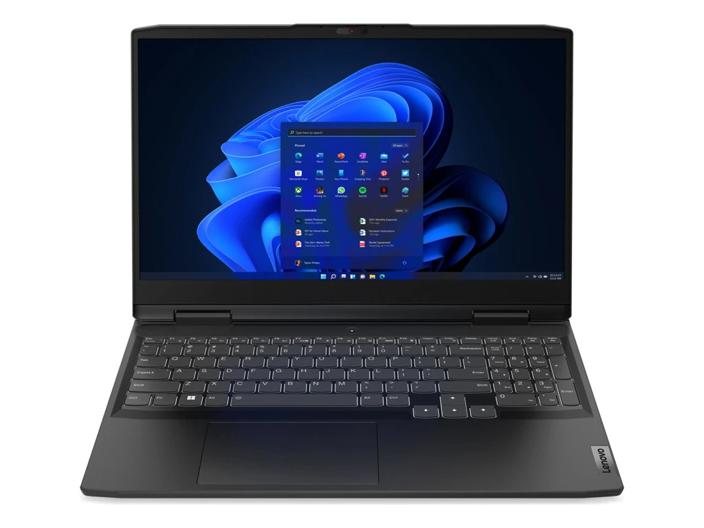 كمبيوتر محمول Lenovo IdeaPad Gaming 3 15IAH7 Intel® 12Th Gen Core™ I7-12700H، ذاكرة وصول عشوائي DDR4 سعة 16 جيجابايت، محرك أقراص SSD NVMe® سعة 512 جيجابايت، بطاقة رسومات Nvidia® Geforce™ RTX 3050 Ti سعة 4 جيجابايت GDDR6، شاشة 15.6 بوصة IPS بدقة 1920 × 1080 (FHD) وتردد 120 هرتز ومدة انتظار 16 مللي ثانية، نظام التشغيل Windows 11 Home - Onyx Gr