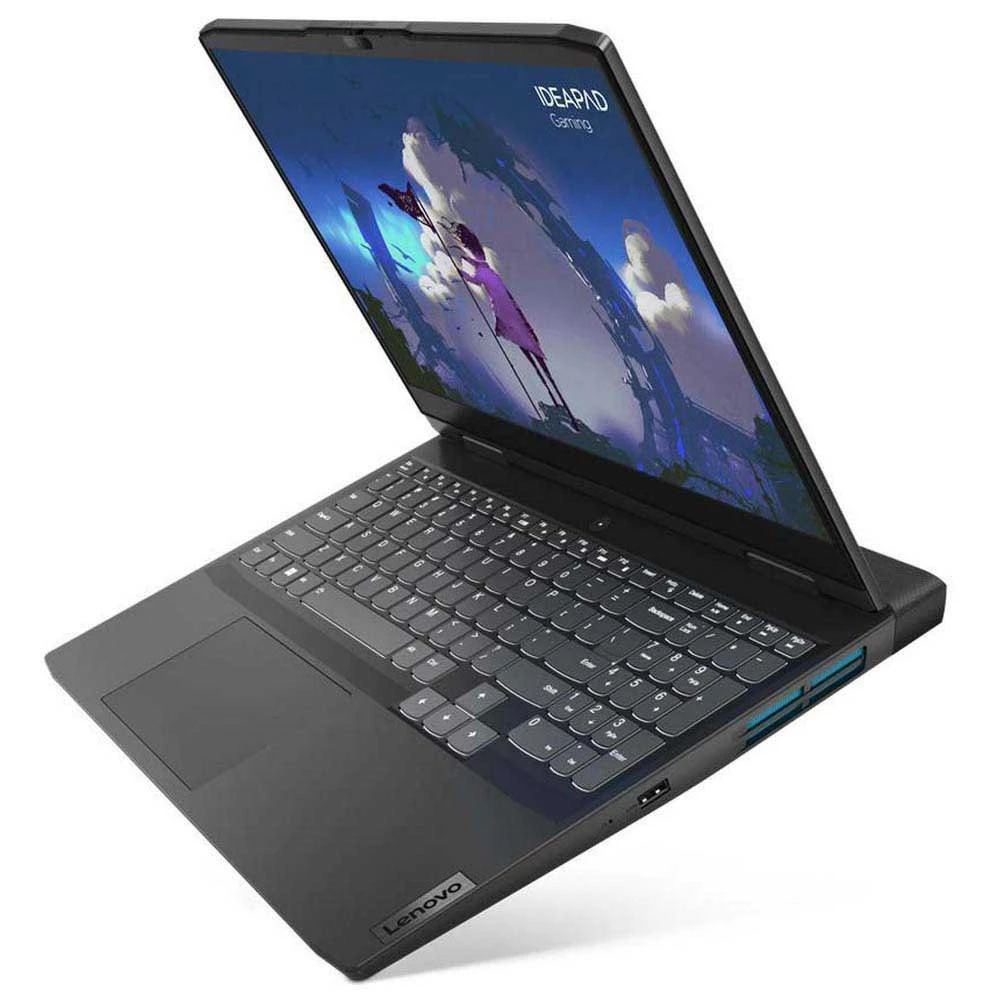 كمبيوتر محمول Lenovo IdeaPad Gaming 3 15IAH7 Intel® 12Th Gen Core™ I7-12700H، ذاكرة وصول عشوائي DDR4 سعة 16 جيجابايت، محرك أقراص SSD NVMe® سعة 512 جيجابايت، بطاقة رسومات Nvidia® Geforce™ RTX 3050 Ti سعة 4 جيجابايت GDDR6، شاشة 15.6 بوصة IPS بدقة 1920 × 1080 (FHD) وتردد 120 هرتز ومدة انتظار 16 مللي ثانية، نظام التشغيل Windows 11 Home - Onyx Gr