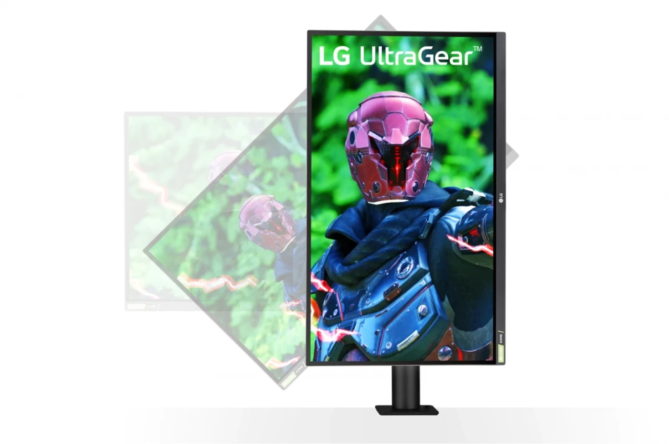 شاشة ألعاب مسطحة LG UltraGrear 27GN880 - B 27 بوصة 2560 × 1440 (QHD 2K) IPS 144 هرتز 1 مللي ثانية HDMI 2.0 / DP 1.4 متوافقة مع Nvidia G-SYNC وAMD FreeSync™ مع HDR وحامل قابل للتعديل (الارتفاع والإمالة والدوران والدوران)