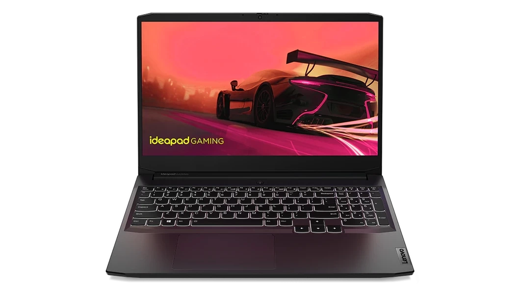 كمبيوتر محمول Lenovo IdeaPad Gaming 3 15ACH6 AMD® Ryzen™ 5-5600H، ذاكرة وصول عشوائي DDR4 سعة 16 جيجابايت، ومحرك أقراص SSD NVMe® سعة 512 جيجابايت، وبطاقة رسومات Nvidia® Geforce™ RTX 3060 سعة 6 جيجابايت GDDR6، وشاشة 15.6 بوصة IPS بدقة 1920 × 1080 (FHD) وتردد 165 هرتز ومدة استجابة 20 مللي ثانية، ونظام تشغيل Windows 10 Pro - أسود