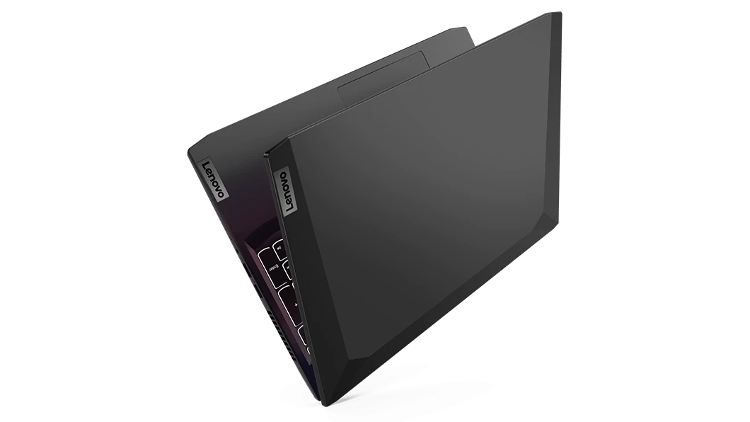 كمبيوتر محمول Lenovo IdeaPad Gaming 3 15ACH6 AMD® Ryzen™ 5-5600H، ذاكرة وصول عشوائي DDR4 سعة 16 جيجابايت، ومحرك أقراص SSD NVMe® سعة 512 جيجابايت، وبطاقة رسومات Nvidia® Geforce™ RTX 3060 سعة 6 جيجابايت GDDR6، وشاشة 15.6 بوصة IPS بدقة 1920 × 1080 (FHD) وتردد 165 هرتز ومدة استجابة 20 مللي ثانية، ونظام تشغيل Windows 10 Pro - أسود