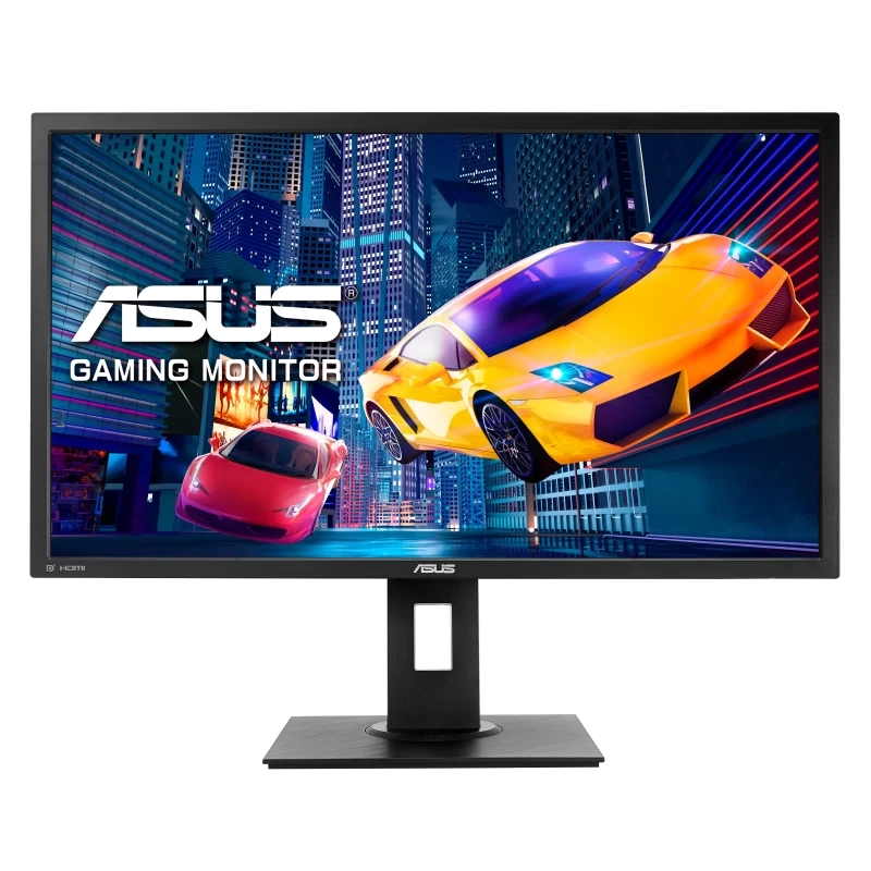 شاشة Asus VP28UQGL مقاس 28 بوصة بدقة 3840 × 2160 (4K) TN 60Hz 1ms HDMI 2.0 / DP 1.2 AMD FreeSync™ Flicker Free، فلتر الضوء الأزرق، تصميم مريح (ضبط الارتفاع، إمالة دوارة، تدوير) - أسود