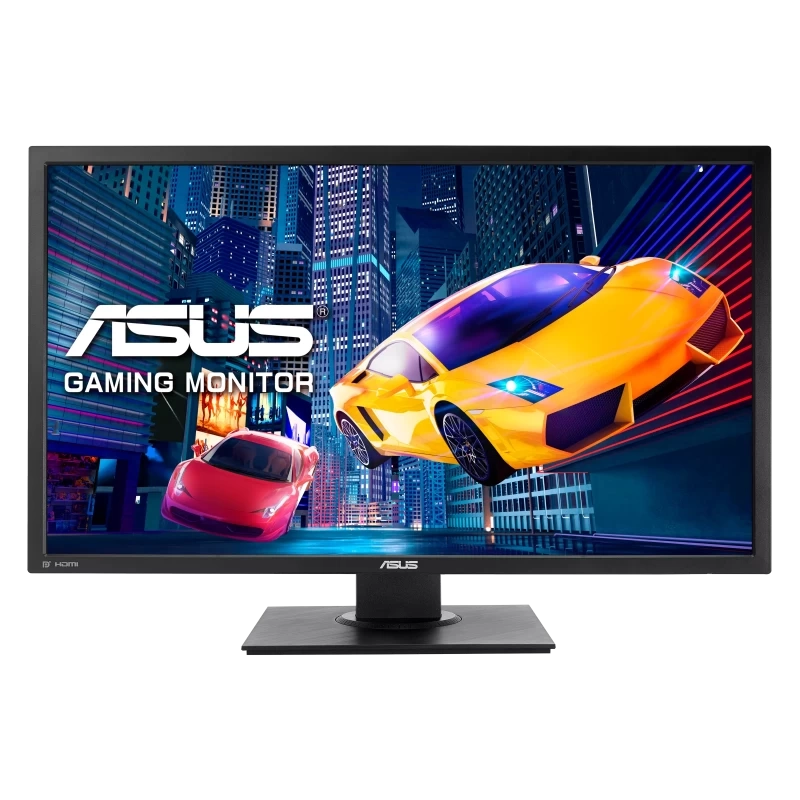 شاشة Asus VP28UQGL مقاس 28 بوصة بدقة 3840 × 2160 (4K) TN 60Hz 1ms HDMI 2.0 / DP 1.2 AMD FreeSync™ Flicker Free، فلتر الضوء الأزرق، تصميم مريح (ضبط الارتفاع، إمالة دوارة، تدوير) - أسود