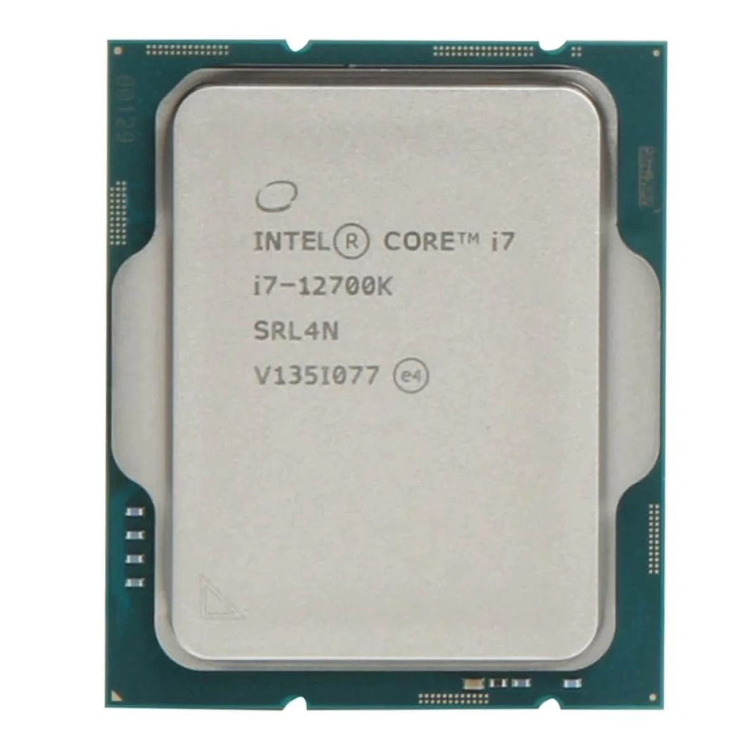 معالج Intel Core i7-12700K Alder Lake 10nm من الجيل الثاني عشر، 8P Cores و4E Cores، 20 Threads، ذاكرة تخزين مؤقتة 37 ميجابايت، حتى 5.0 جيجاهرتز، طاقة حرارية 190 وات - صينية