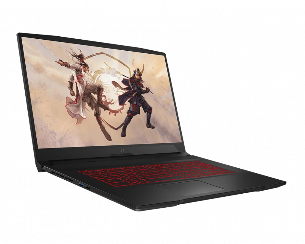 MSI Katana GF76 Intel® 12Th Gen Core™ I7-12700H، 16 جيجابايت DDR4، 512 جيجابايت NVMe® SSD، Nvidia® Geforce™ RTX 3050 4 جيجابايت GDDR6، 17.3 بوصة IPS 1920 × 1080 (FHD) 144 هرتز، Windows 10 Pro - أسود