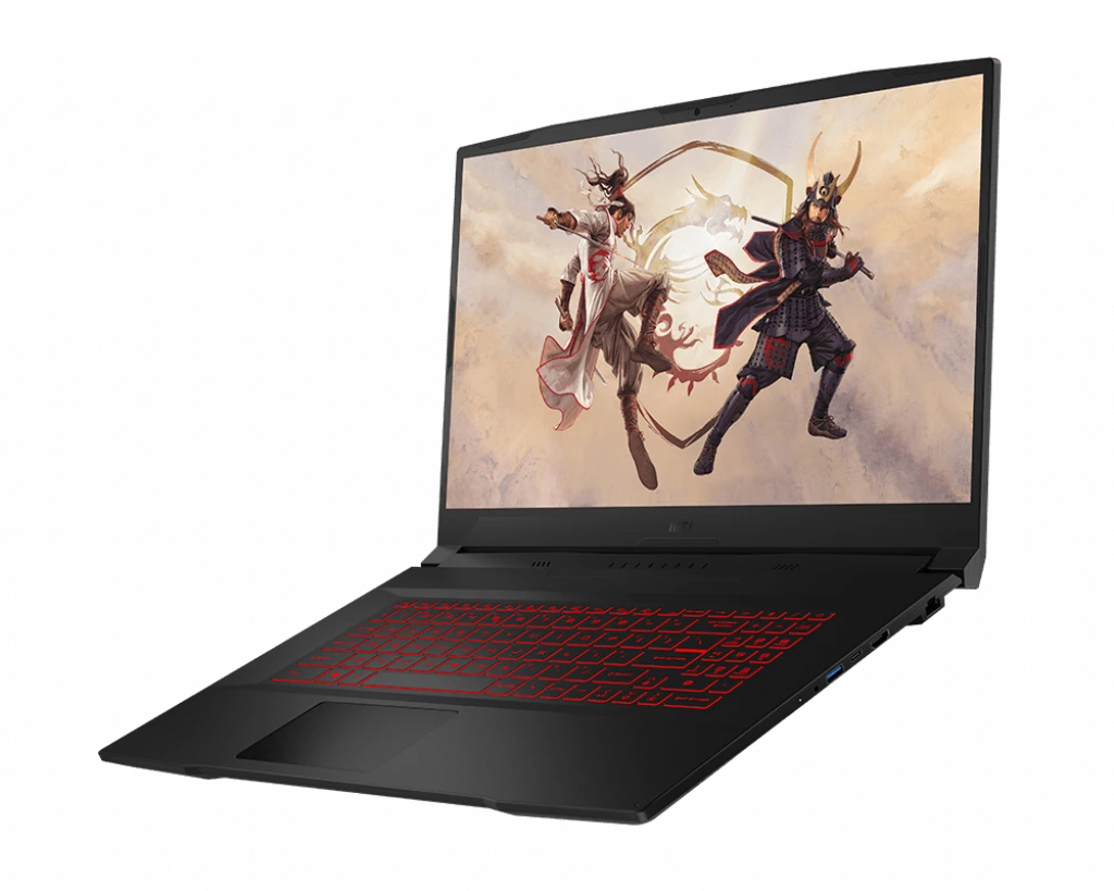 MSI Katana GF76 Intel® 12Th Gen Core™ I7-12700H، 16 جيجابايت DDR4، 512 جيجابايت NVMe® SSD، Nvidia® Geforce™ RTX 3050 4 جيجابايت GDDR6، 17.3 بوصة IPS 1920 × 1080 (FHD) 144 هرتز، Windows 10 Pro - أسود