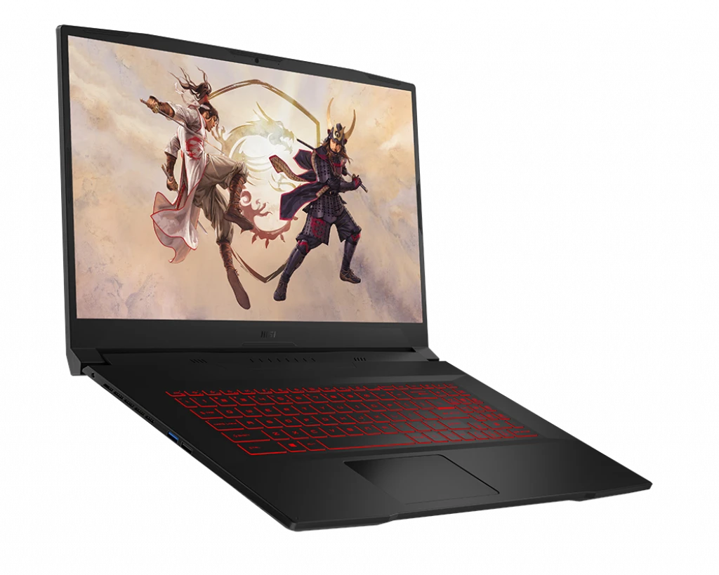 MSI Katana GF76 Intel® 12Th Gen Core™ I7-12700H، 16 جيجابايت DDR4، 512 جيجابايت NVMe® SSD، Nvidia® Geforce™ RTX 3060 6 جيجابايت GDDR6، 17.3 بوصة IPS 1920 × 1080 (FHD) 144 هرتز، Windows 10 Pro - أسود