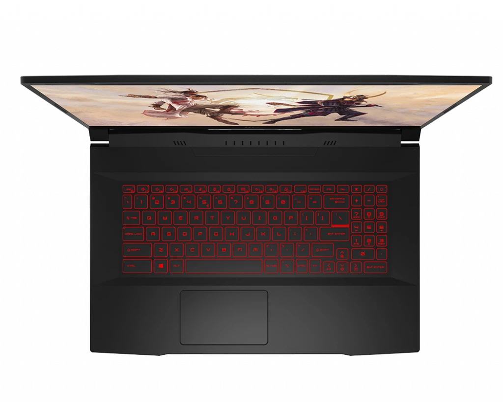 MSI Katana GF76 Intel® 12Th Gen Core™ I7-12700H، 16 جيجابايت DDR4، 512 جيجابايت NVMe® SSD، Nvidia® Geforce™ RTX 3060 6 جيجابايت GDDR6، 17.3 بوصة IPS 1920 × 1080 (FHD) 144 هرتز، Windows 10 Pro - أسود