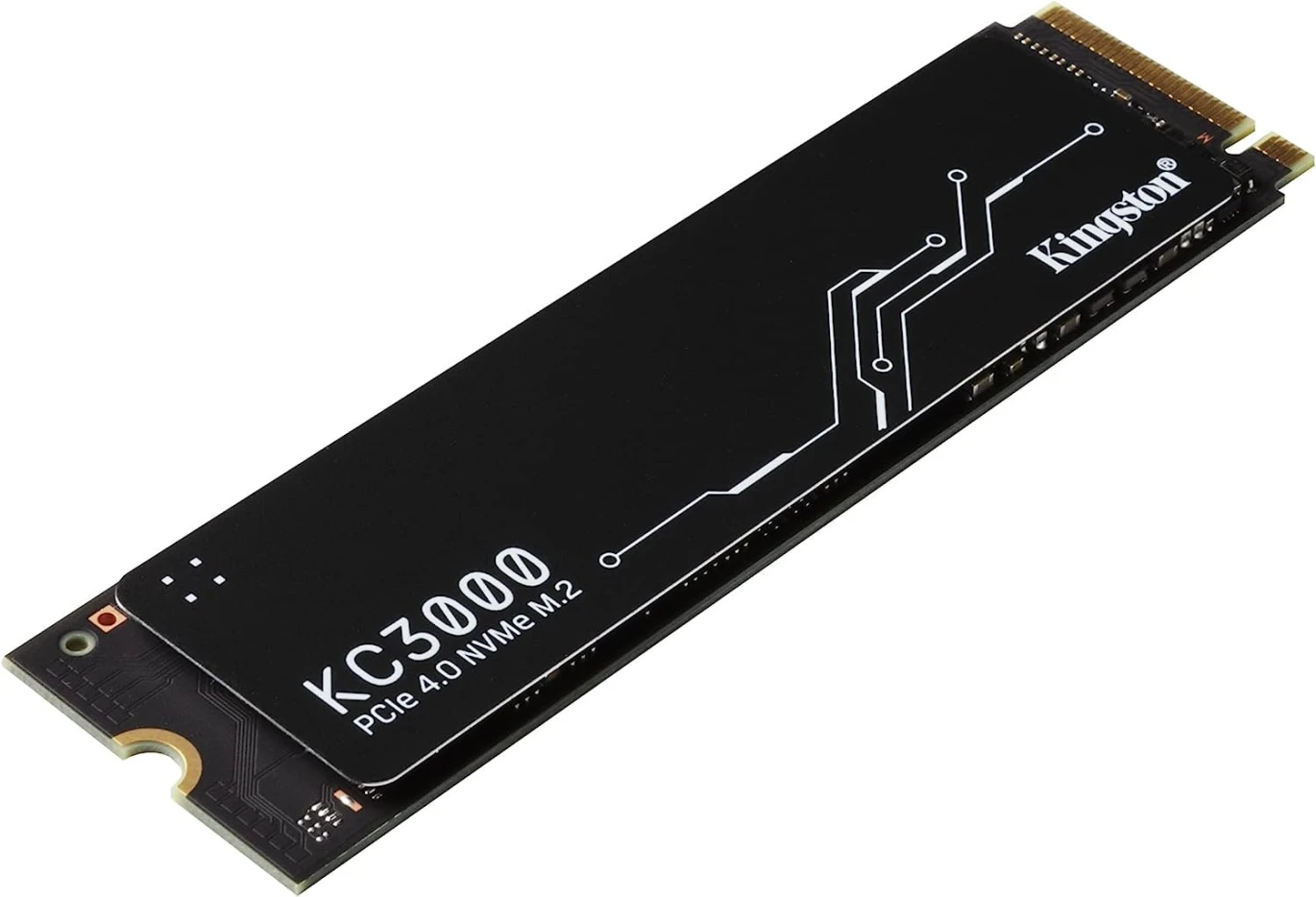 Kingston KC3000 PCIe 4.0 NVMe M.2 1024 GB SSD - تخزين عالي الأداء لأجهزة الكمبيوتر المكتبية والمحمولة - SKC3000S/1024G