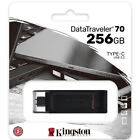 محرك أقراص فلاش Kingston DataTraveler 70 بسعة 256 جيجابايت بمنفذ USB-C 3.2 من الجيل الأول