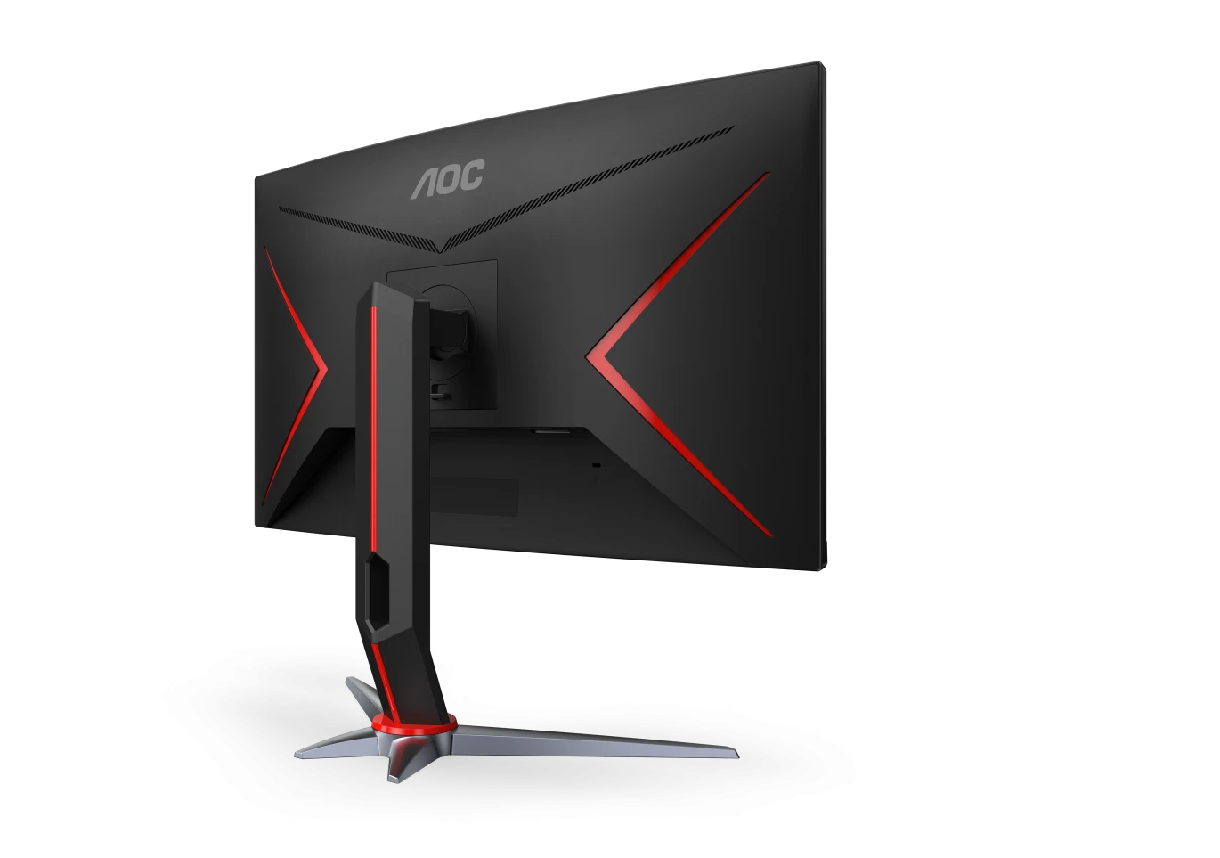 شاشة AOC CQ27G2 مقاس 27 بوصة بدقة 2560 × 1440 (QHD 2K) VA 144Hz 1ms DP 1.2 / HDMI 2.0 مع حامل قابل للتعديل (ارتفاع وإمالة وتدوير) وAMD Freesync وG-Sync شاشة ألعاب منحنية متوافقة