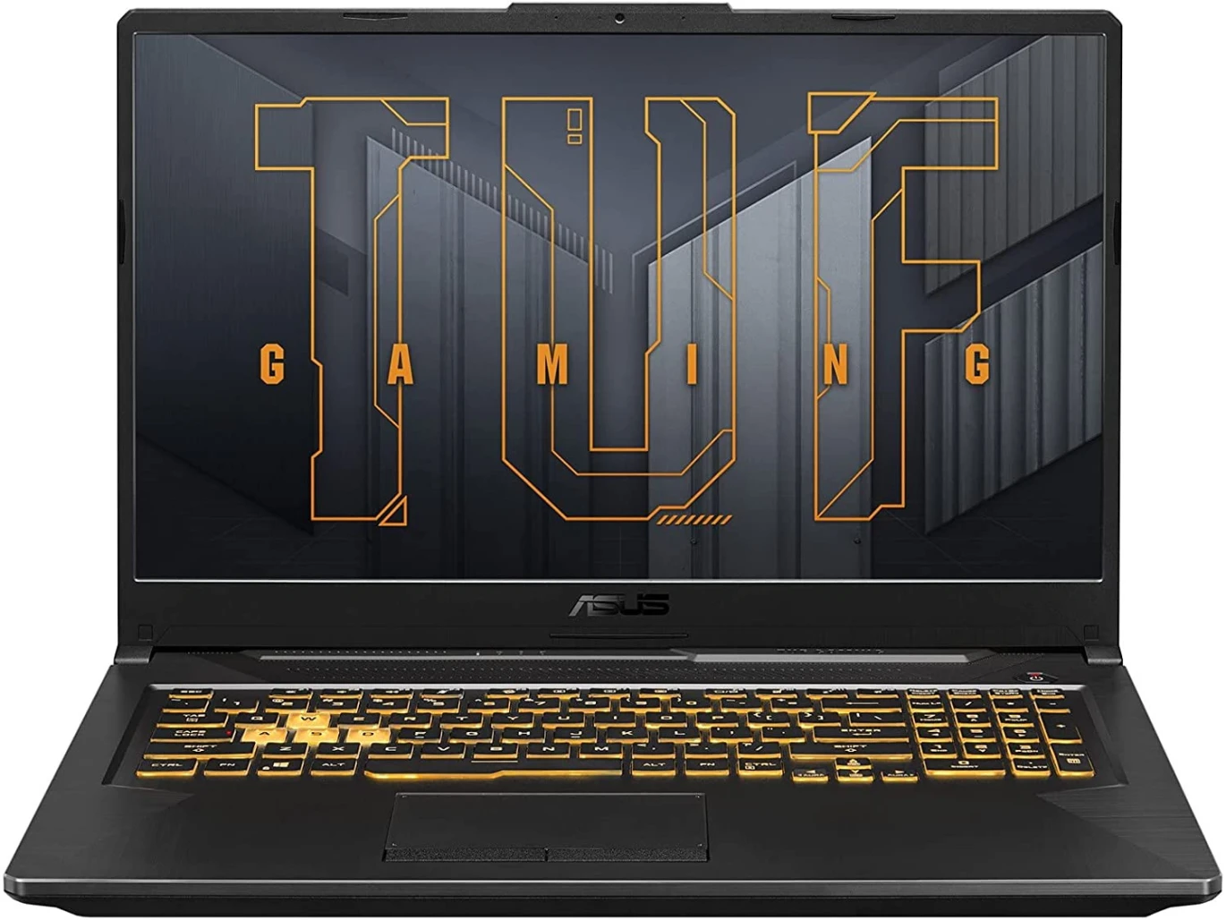 كمبيوتر محمول Asus TUF Dash F17 (2021) FX706HE Intel® الجيل الحادي عشر Core™ I7-11800H، ذاكرة وصول عشوائي DDR4 سعة 16 جيجابايت، محرك أقراص SSD NVMe® سعة 512 جيجابايت، بطاقة رسومات Nvidia® Geforce™ RTX 3050 Ti سعة 4 جيجابايت GDDR6، شاشة 17.3 بوصة IPS-Level بدقة 1920 × 1080 (FHD) وتردد 144 هرتز ومدة انتظار 30 مللي ثانية - نظام التشغيل Windows 10 Home