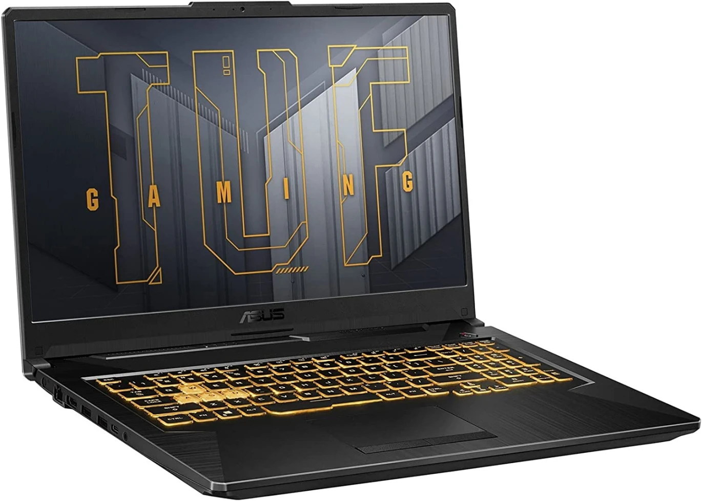 كمبيوتر محمول Asus TUF Dash F17 (2021) FX706HE Intel® الجيل الحادي عشر Core™ I7-11800H، ذاكرة وصول عشوائي DDR4 سعة 16 جيجابايت، محرك أقراص SSD NVMe® سعة 512 جيجابايت، بطاقة رسومات Nvidia® Geforce™ RTX 3050 Ti سعة 4 جيجابايت GDDR6، شاشة 17.3 بوصة IPS-Level بدقة 1920 × 1080 (FHD) وتردد 144 هرتز ومدة انتظار 30 مللي ثانية - نظام التشغيل Windows 10 Home