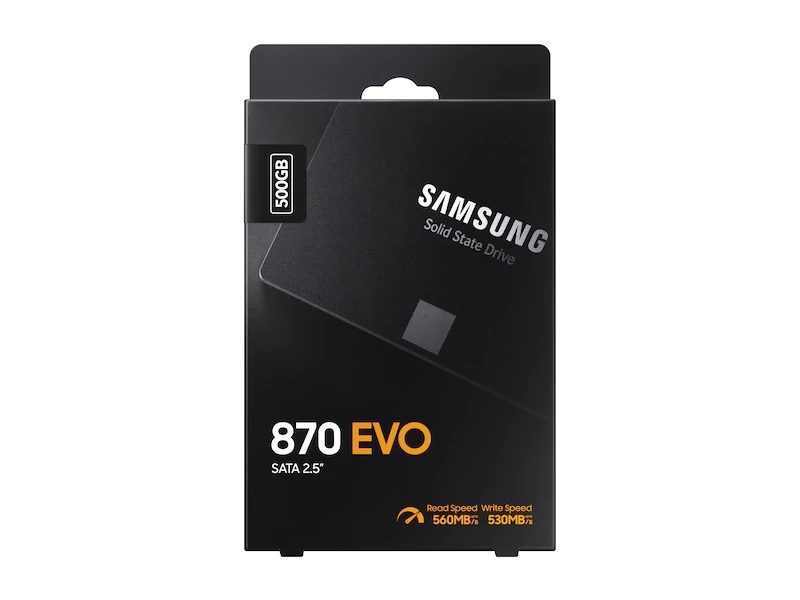 قرص SSD داخلي Samsung 870 EVO SATA 2.5 بوصة بسعة 500 جيجابايت