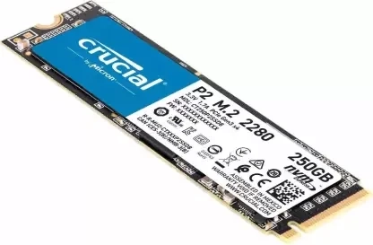 Crucial P2 250GB 3D NAND NVMe PCIe M.2 SSD حتى 2400 ميجابايت/ثانية