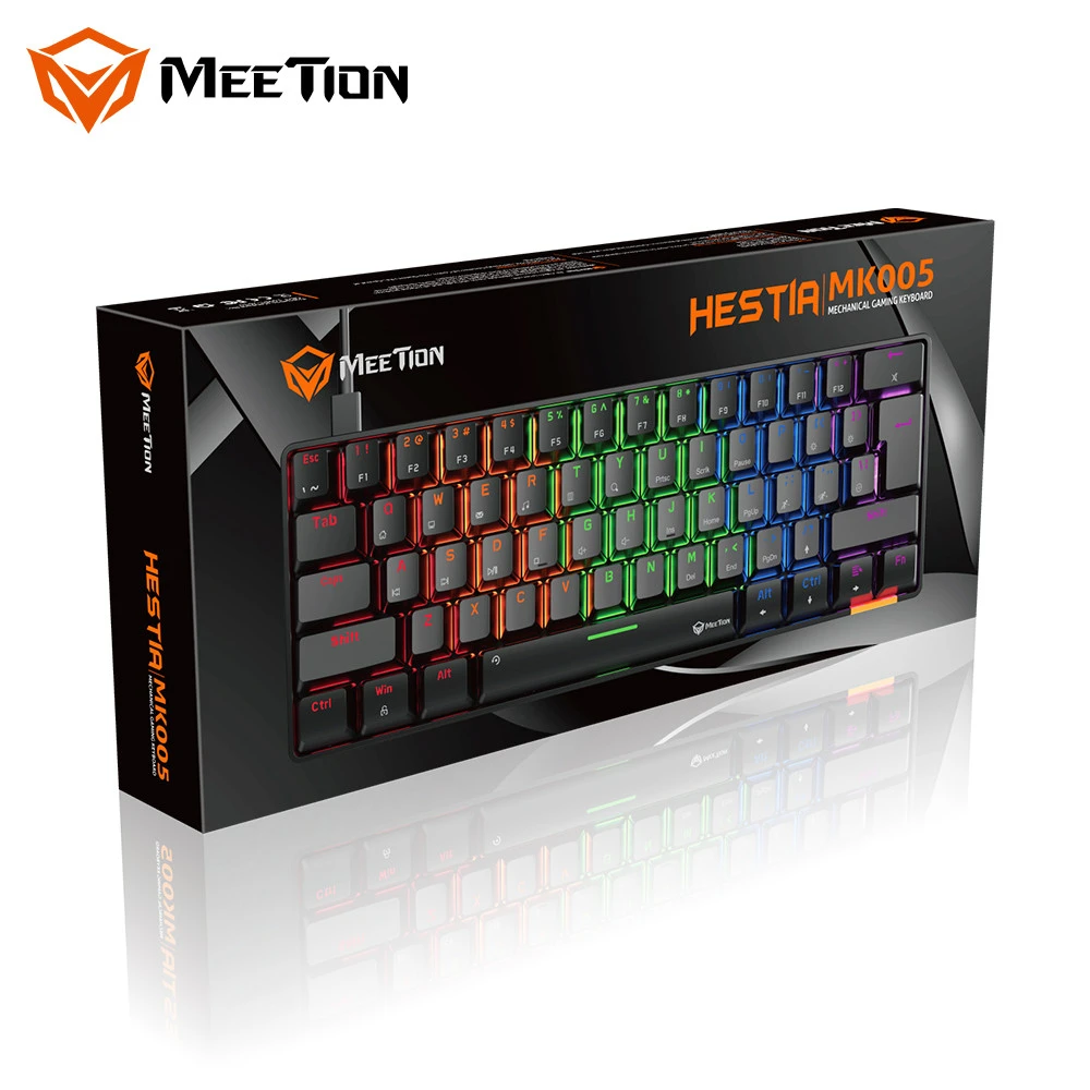 لوحة مفاتيح الألعاب الميكانيكية السلكية Meetion MK005 Hestia RGB 60%