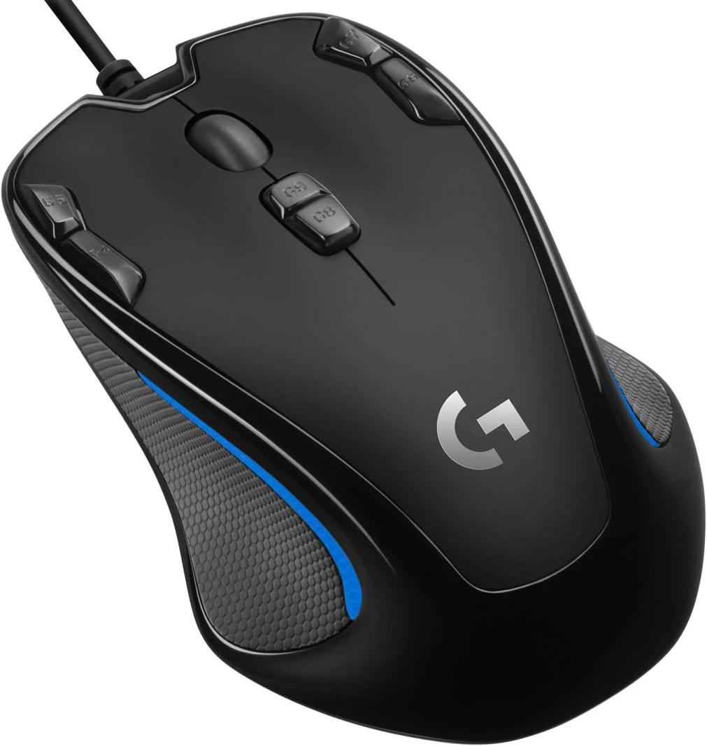 ماوس الألعاب Logitech G300s البصري ثنائي الاتجاه - 9 أزرار قابلة للبرمجة، ذاكرة مدمجة