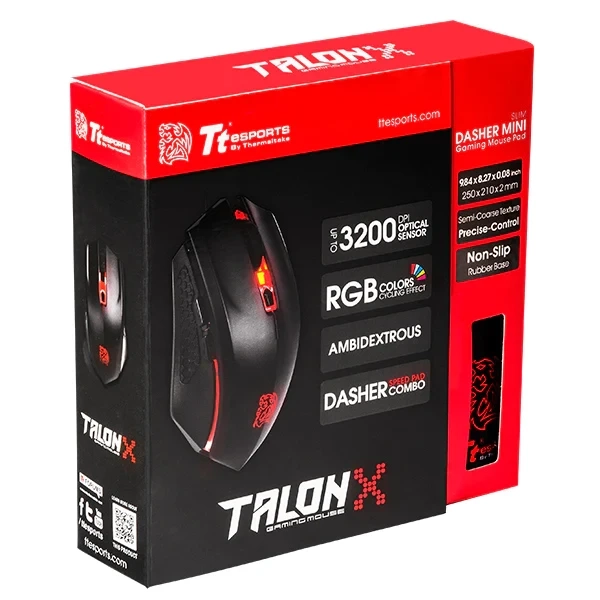 مجموعة ماوس ولوحة ماوس Thermaltake eSPORTS Talon X Gaming Combo