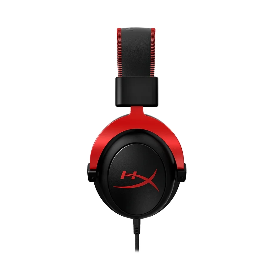 سماعة رأس HyperX Cloud II للألعاب بصوت محيطي افتراضي 7.1 لأجهزة الكمبيوتر / PS4 / Mac / الأجهزة المحمولة - بطاقة صوت USB، مشغلات 53 مم، مغناطيس نيودينيوم، ميكروفون مضاد للضوضاء وإلغاء الضوضاء