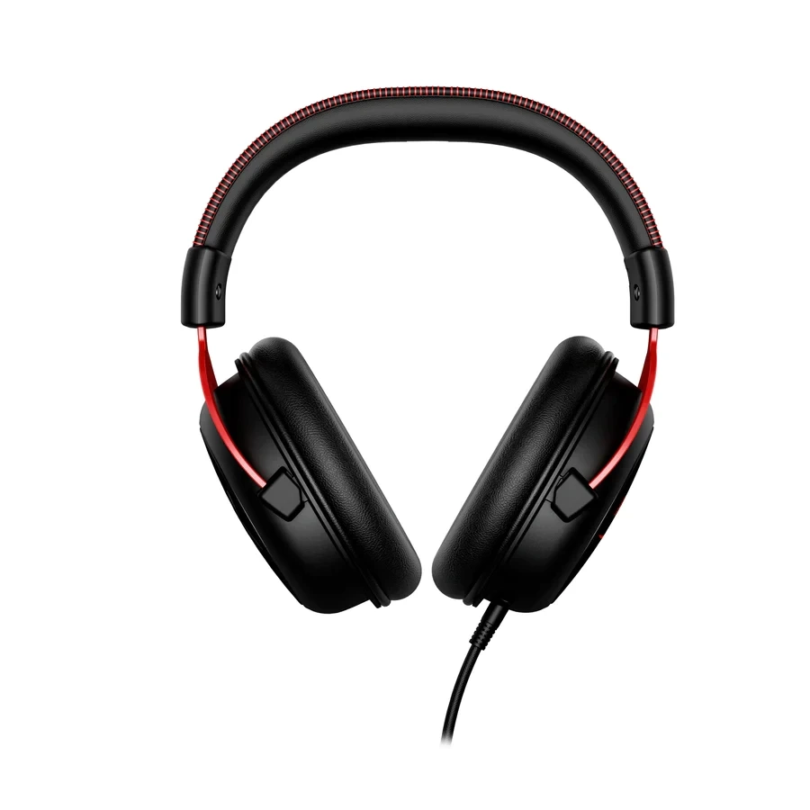 سماعة رأس HyperX Cloud II للألعاب بصوت محيطي افتراضي 7.1 لأجهزة الكمبيوتر / PS4 / Mac / الأجهزة المحمولة - بطاقة صوت USB، مشغلات 53 مم، مغناطيس نيودينيوم، ميكروفون مضاد للضوضاء وإلغاء الضوضاء