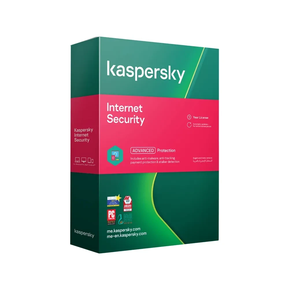 ترخيص برنامج Kaspersky Internet Security لـ 4 أجهزة (1) سنة