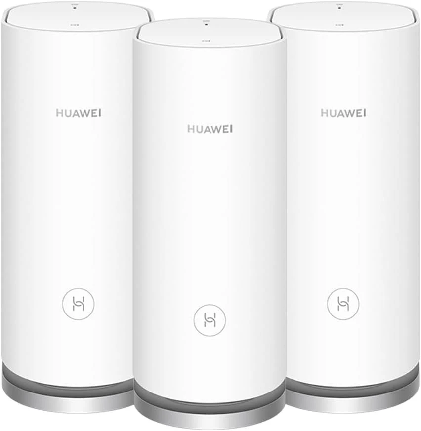 HUAWEI WiFi Mesh 3 AX3000 - نظام WiFi شبكي للمنزل بالكامل، سلس وسريع، يصل إلى 3000 ميجابت في الثانية، يمكن توصيل أكثر من 250 جهازًا، اتصال فائق السرعة في المنازل المتوسطة والكبيرة - عبوة من 3 قطع