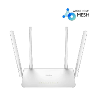 جهاز توجيه Cudy AC1200 Gigabit Wi-Fi، 4 منافذ RJ45 جيجابت، 4 هوائيات 5dBI، MU-MIMO، تكوين الحزمة، نقطة وصول، موسع WiFi، WISP، DDNS، IPv6، WR1300E