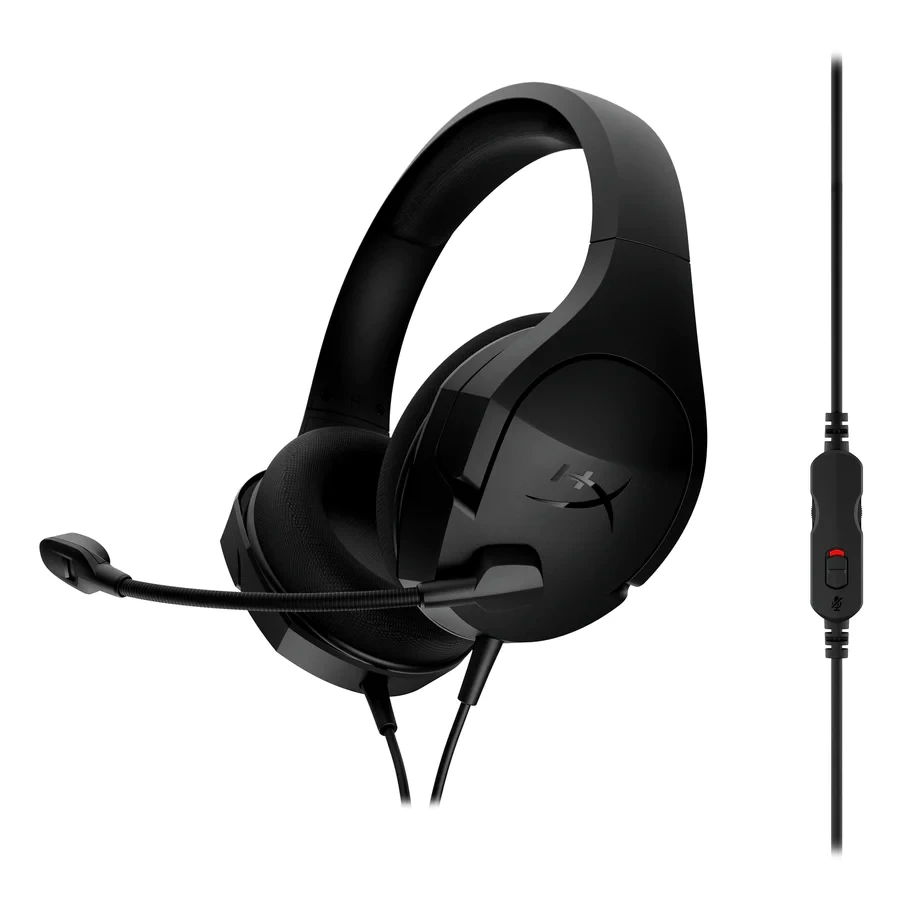 سماعة الرأس HyperX Cloud Stinger Core للألعاب 7.1 Surround صوت محيطي افتراضي 7.1 عبر HyperX NGENUITY، خفيفة الوزن ومريحة، صوت غامر في اللعبة، منزلقات فولاذية متينة وقابلة للتعديل، مريحة في الاستخدام