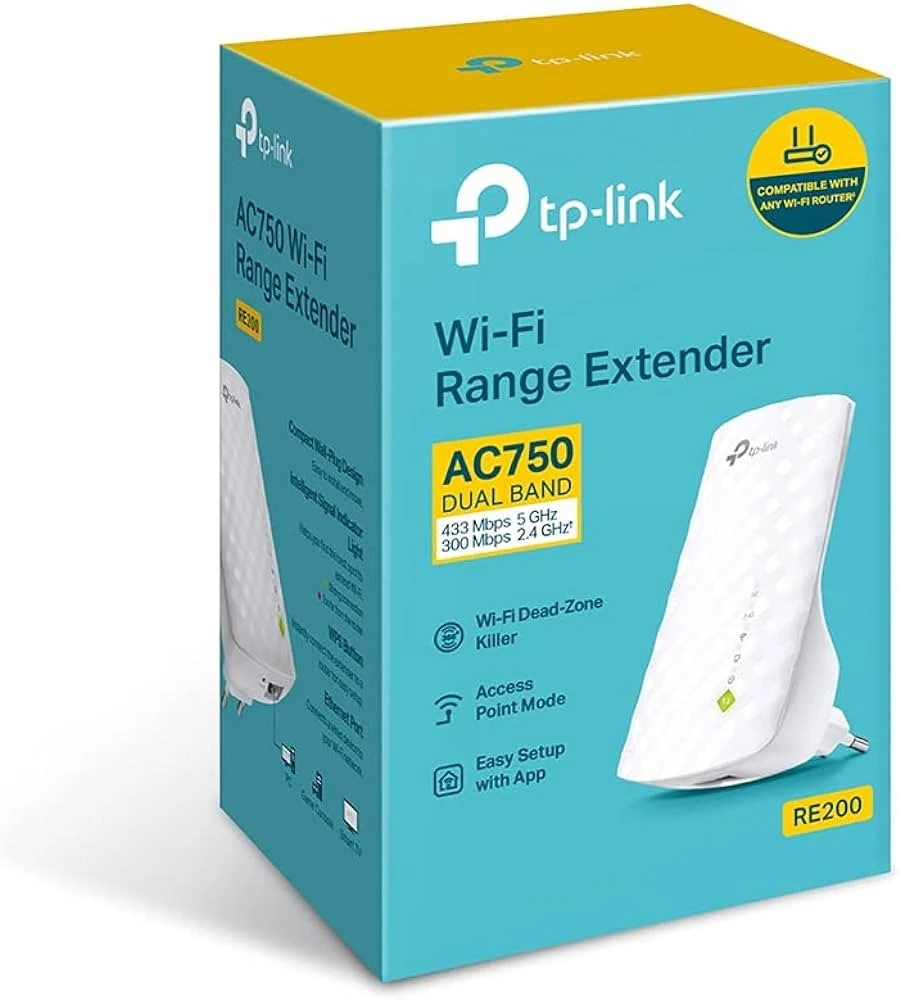 موسع نطاق واي فاي TP-Link RE200 AC750