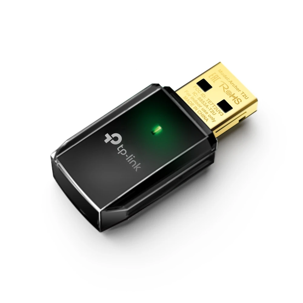 محول TP-Link AC600 Archer T2U Mini ثنائي النطاق USB لاسلكي