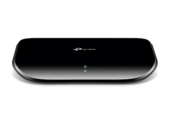 TP-Link TL-SG1005D مفتاح شبكة جيجابت إيثرنت بخمسة منافذ، سطح المكتب أو الحائط، تحسين حركة المرور بدون مروحة - أسود