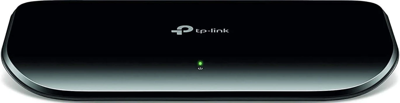 TP-Link TL-SG1008D مفتاح شبكة جيجابت إيثرنت 8 منافذ، سطح المكتب أو الحائط، تحسين حركة المرور بدون مروحة - أسود