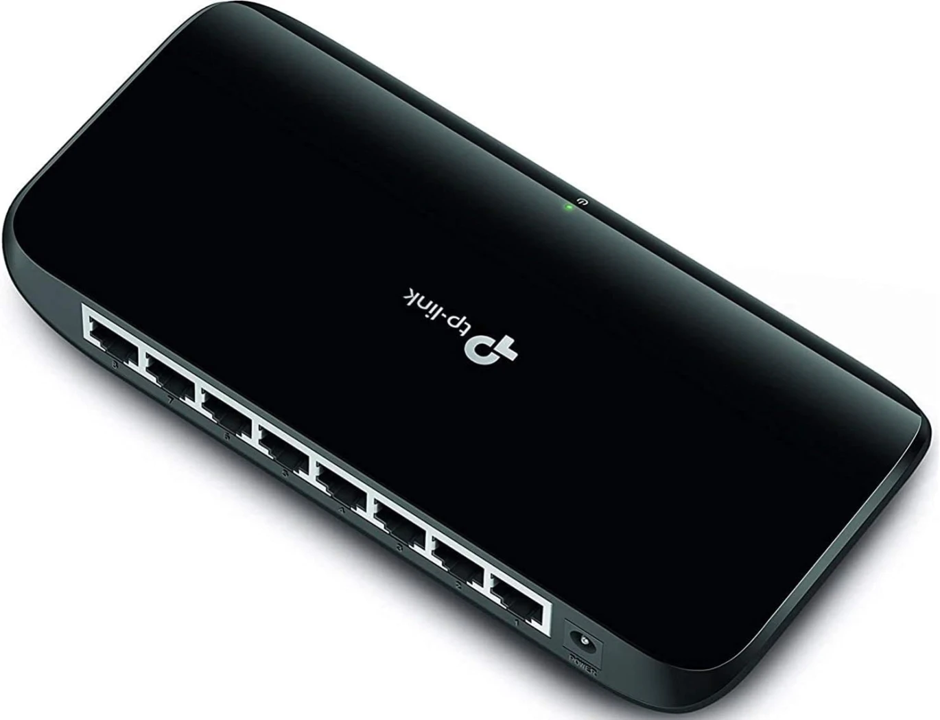 TP-Link TL-SG1008D مفتاح شبكة جيجابت إيثرنت 8 منافذ، سطح المكتب أو الحائط، تحسين حركة المرور بدون مروحة - أسود