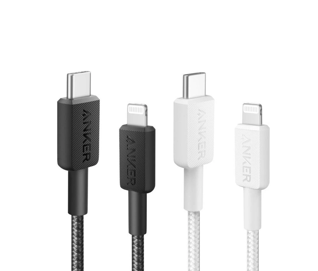 كابل Anker 322 USB-C إلى Lightning (مضفر بطول 3 أقدام)