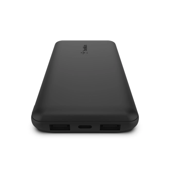 باور بانك Belkin 10K مع USB-C وUSB-A مزدوج، أسود