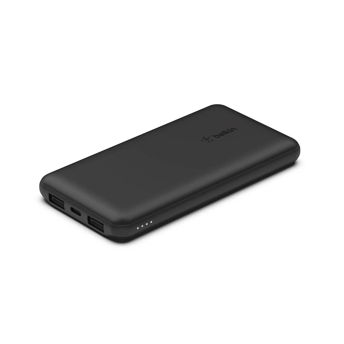 باور بانك Belkin 10K مع USB-C وUSB-A مزدوج، أسود