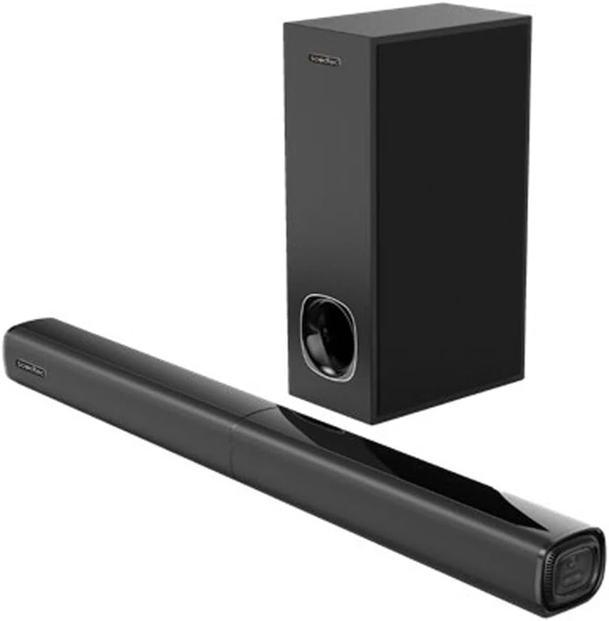 نظام مكبر الصوت Porodo Soundtec 2.1CH Bluetooth Soundbar بقوة 100 وات - أسود