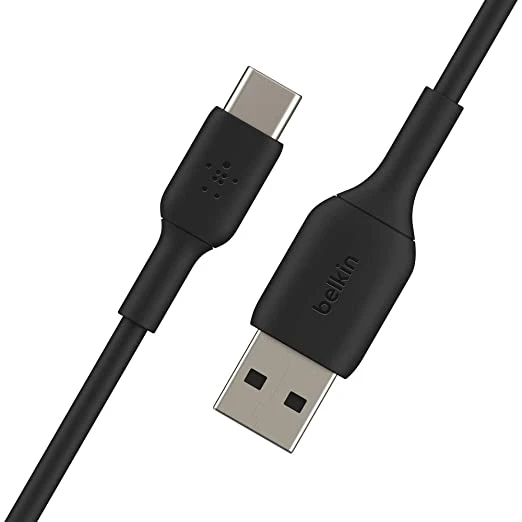 كابل Belkin Boost Charge USB-C إلى USB-A، أسود