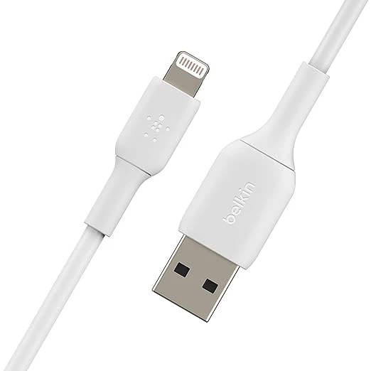 كابل Belkin BoostCharge USB-A إلى Lightning، 1 متر، أسود