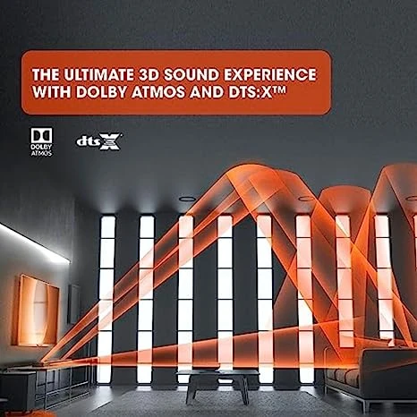 مكبر صوت JBL BAR 9.1 True Wireless Surround مع Dolby Atmos - أسود