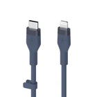 كابل سيليكون Belkin BOOST Flex USB-C مع موصل Lightning، 3 متر، أزرق