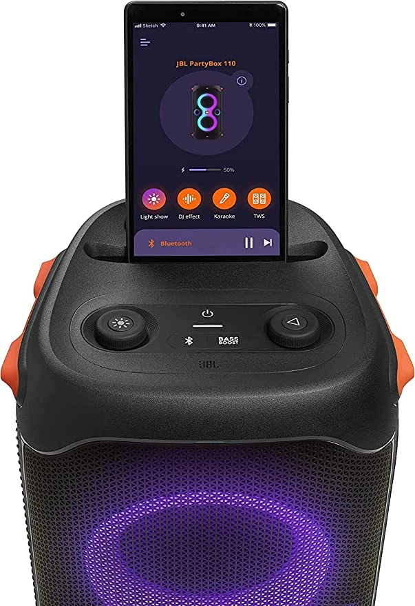 مكبر صوت بلوتوث محمول JBL PartyBox 310 - أسود