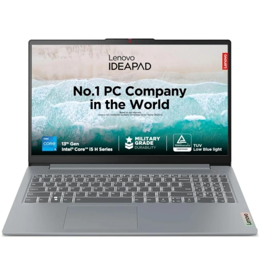 كمبيوتر محمول Lenovo IdeaPad Slim 3 من الجيل الثالث Intel Core i5-13420H سعة 8 جيجابايت DDR5 سعة 512 جيجابايت SSD M.2 مقاس 15.6 بوصة FHD