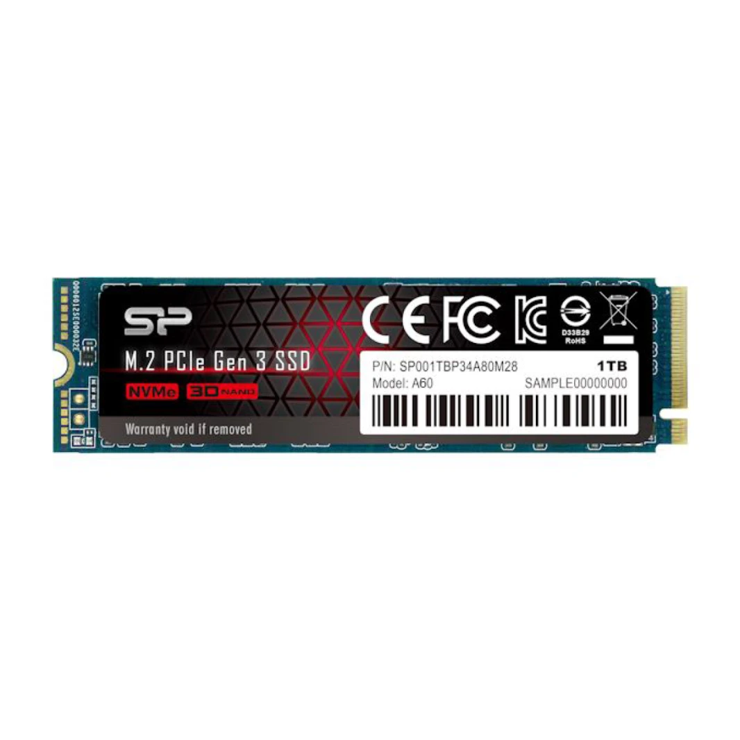 وحدة تخزين سيليكون باور PCIe Gen3×4 P34A60 NVME سعة 1 تيرابايت