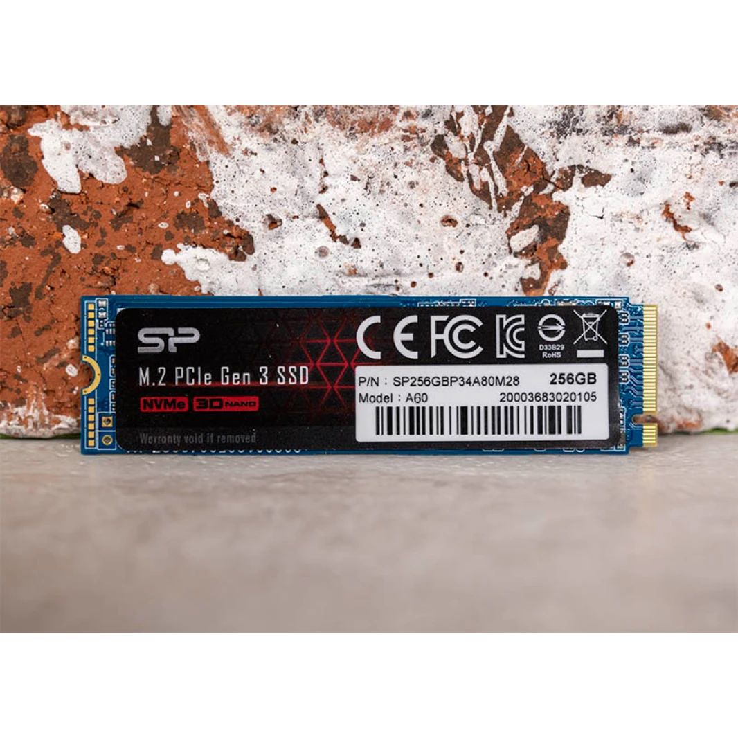 وحدة تخزين Silicon Power PCIe Gen3×4 P34A60 NVME سعة 256 جيجابايت