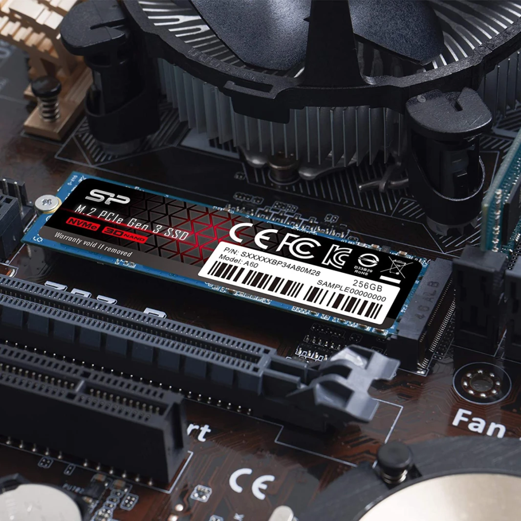 وحدة تخزين Silicon Power PCIe Gen3×4 P34A60 NVME سعة 256 جيجابايت