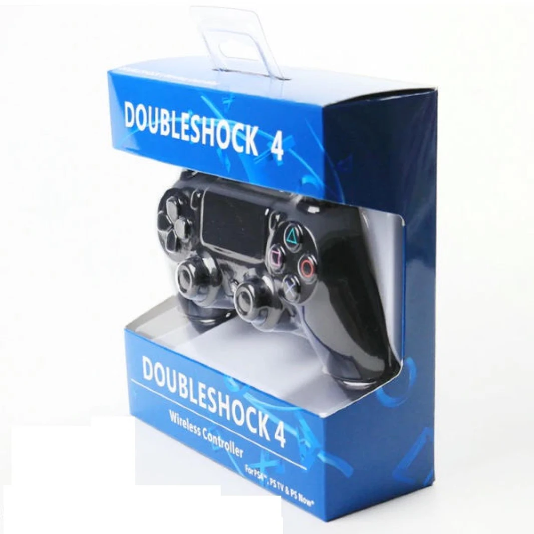 وحدة تحكم لاسلكية لجهاز PS4 Double Shock-أسود