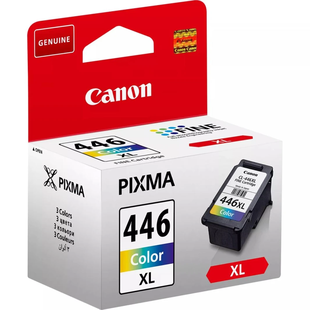 خرطوشة حبر ملونة Canon CL-446XL متوافقة مع PIXMA iP2840 وMG2440 وMG2540 وMG2940 وMX494 وMG3040 وMG2540S وMG2545S وTS3140 وTS304 وTS204 وTR4540