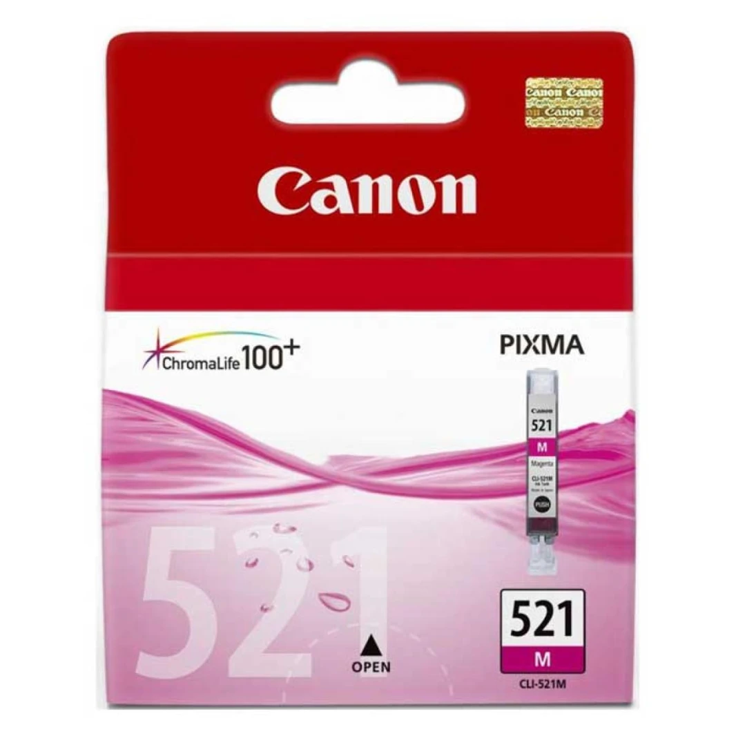 خرطوشة الحبر النافثة للحبر Canon CLI-521M باللون الأرجواني متوافقة مع IP3600.IP4700.MP540.MP560